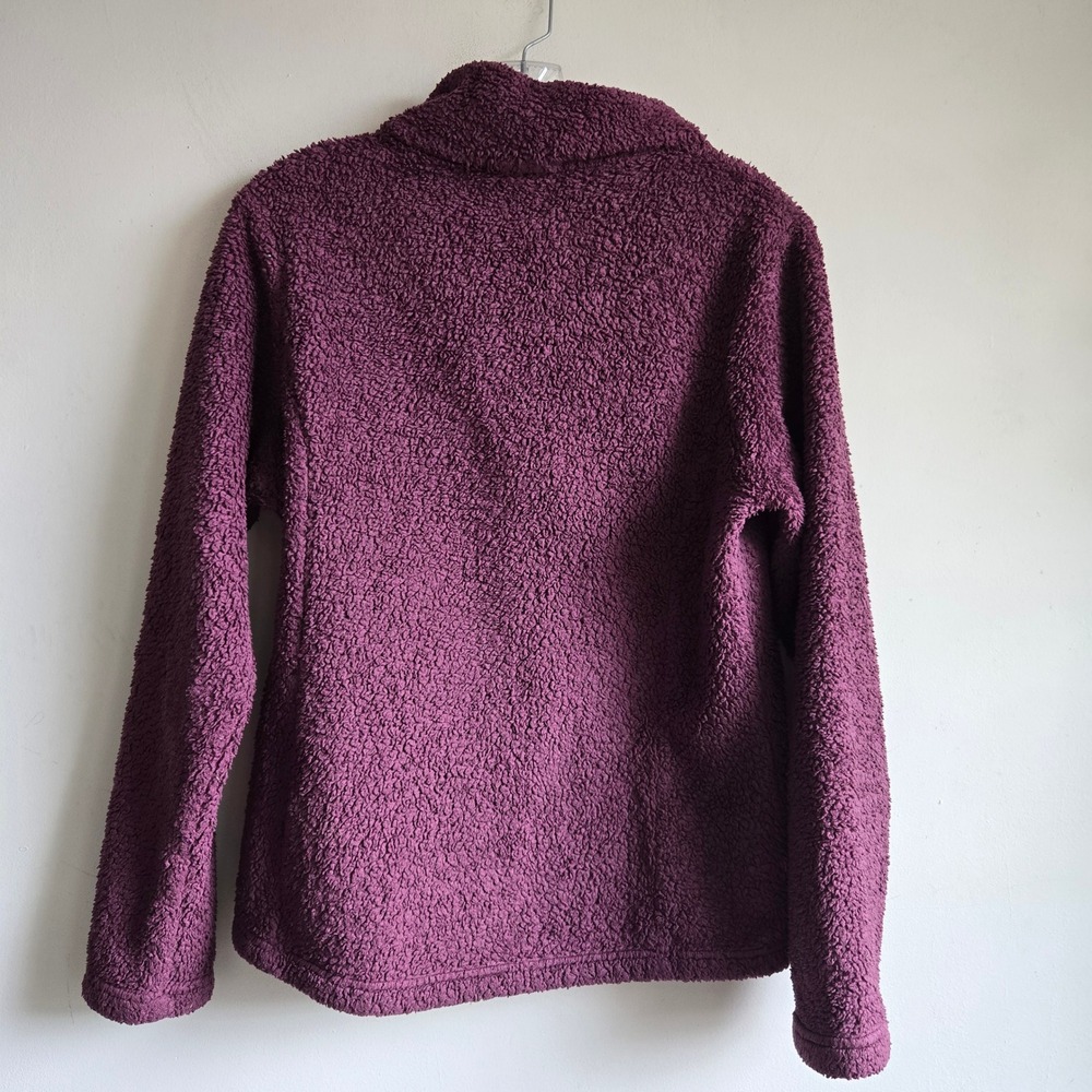 Patagonia M Los Gatos 1/4 Zip Pullover Womens Purple Sherpa Fleece 25235 - Picture 7 of 8